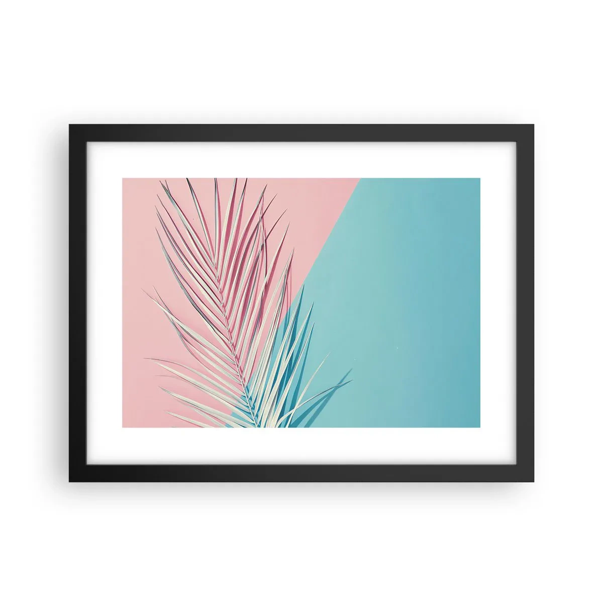 Affisch i svart ram - Tropisk impression - 40x30 cm