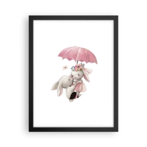 Affisch i svart ram - Det är just kärlek - 30x40 cm