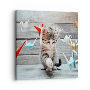 Canvastavla - Bild på duk - Första lektionen - 30x30 cm