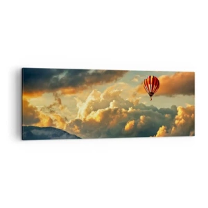 Canvastavla - Bild på duk - Jag flyger för jag vill - 140x50 cm