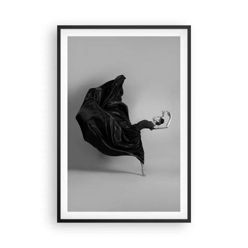 Affisch i svart ram - Bevingad av musiken - 61x91 cm