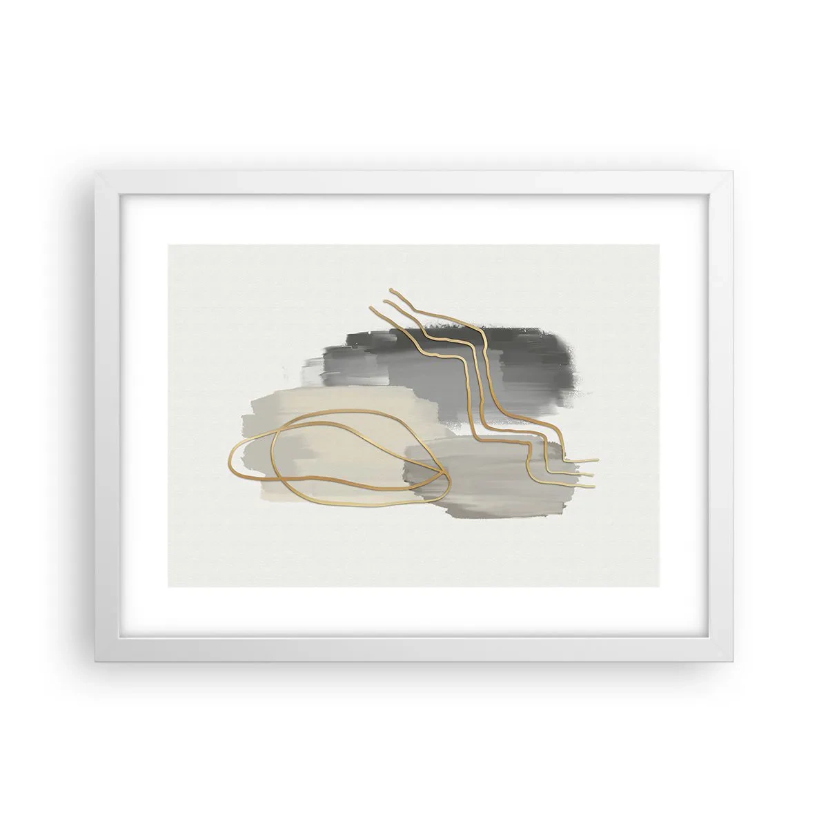 Affisch i vit ram - Varaktighet och rörelse - 40x30 cm