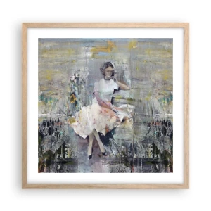 Affisch i ram av ljusek - Klassisk och modern - 50x50 cm