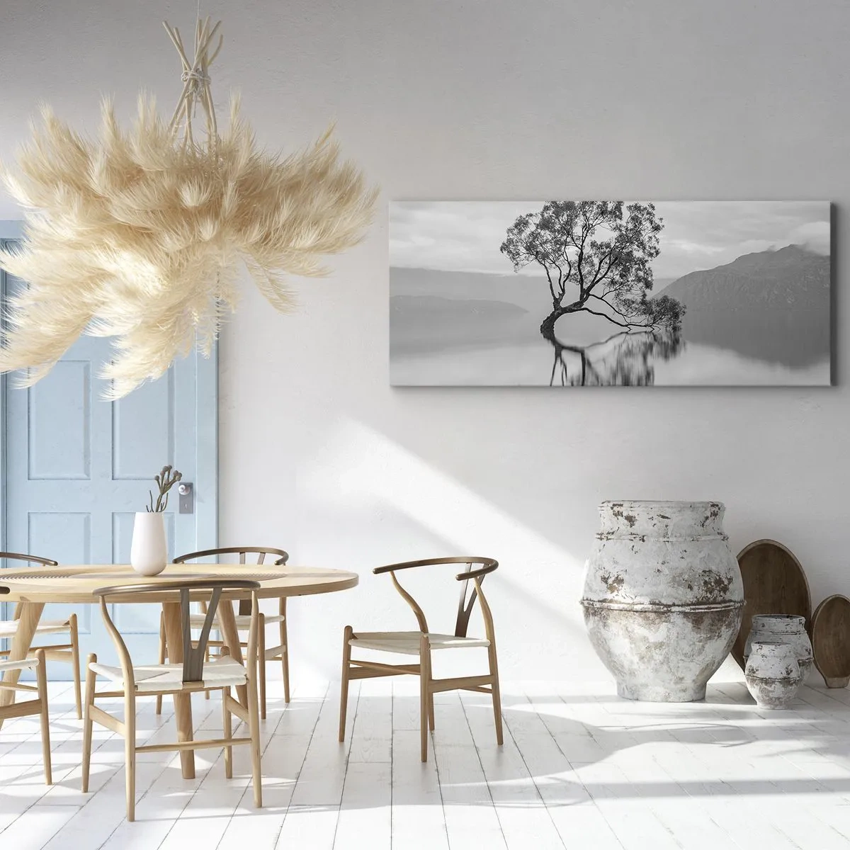 Canvastavla - Bild på duk - Det finns ett land - 140x50 cm