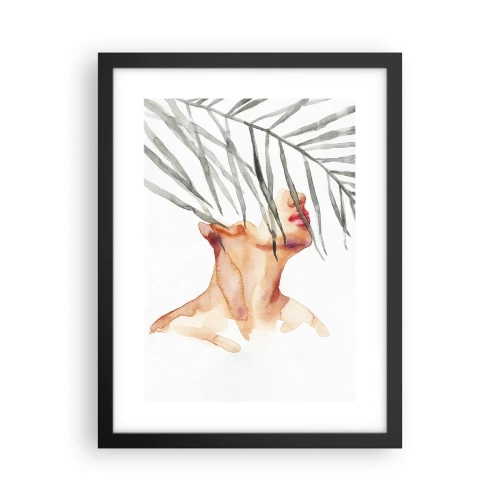 Affisch i svart ram - Känna tropikens puls - 30x40 cm