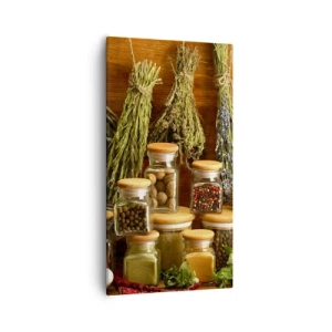 Canvastavla - Bild på duk - Trolldom i köket - 55x100 cm