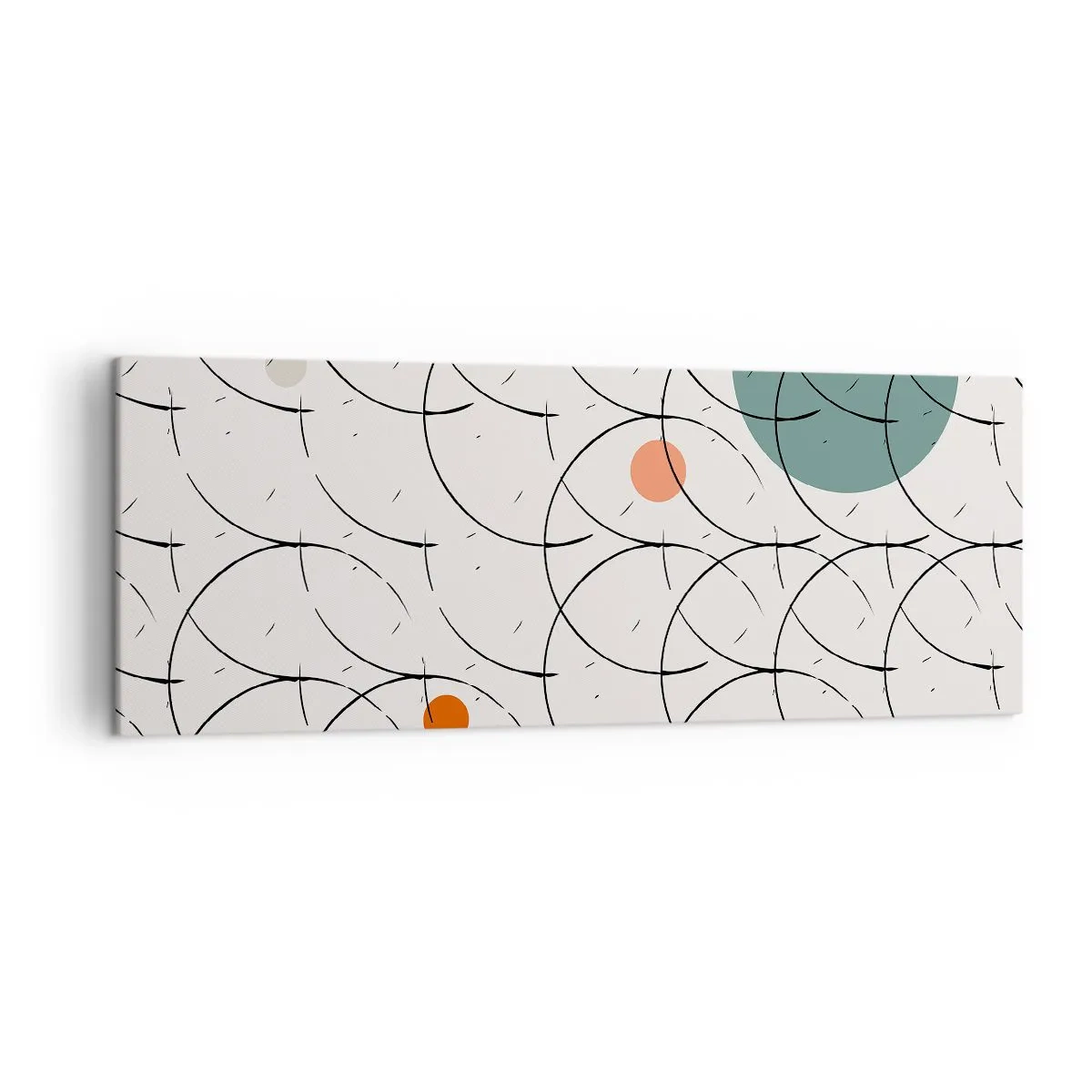 Canvastavla - Bild på duk - I popkonstens anda - 140x50 cm