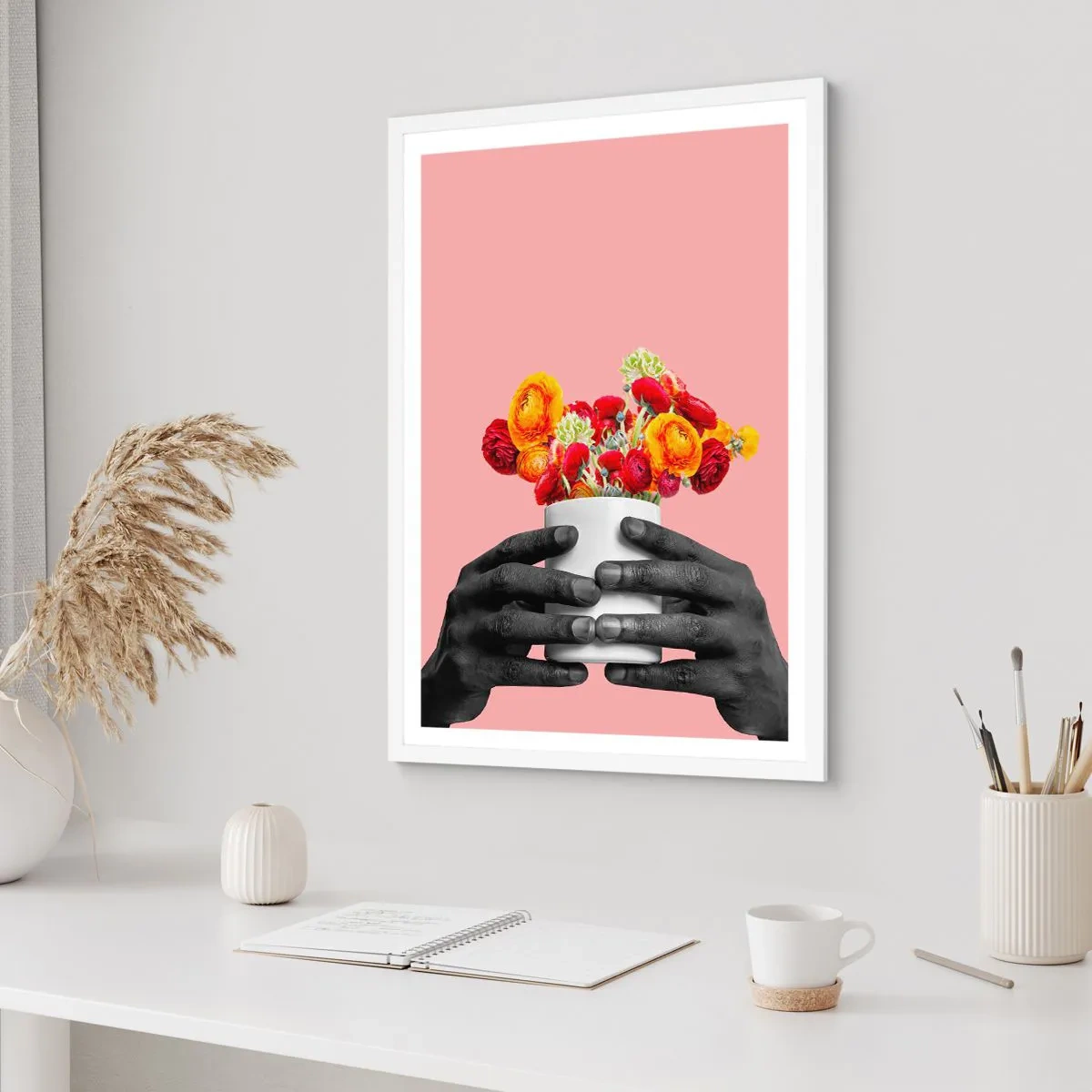 Affisch i vit ram - Livets apoteos - 40x50 cm