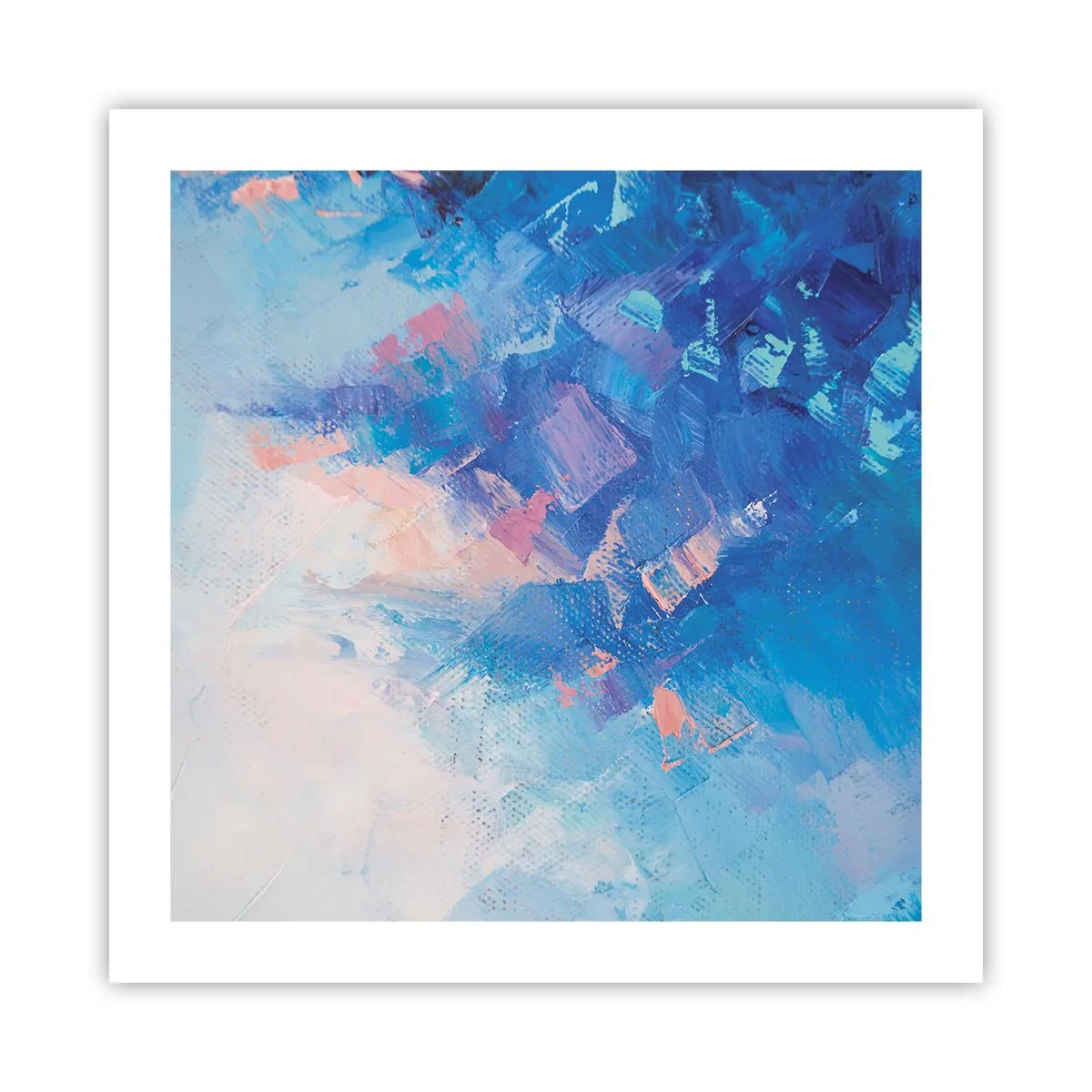 Affisch - Vinterabstraktion - 50x50 cm