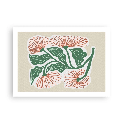 Affisch - Folkligt och modernt - 70x50 cm