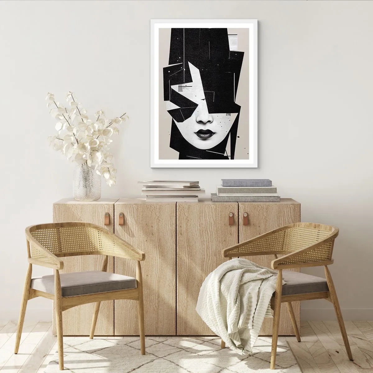 Affisch i vit ram - Djupt dold - 70x100 cm