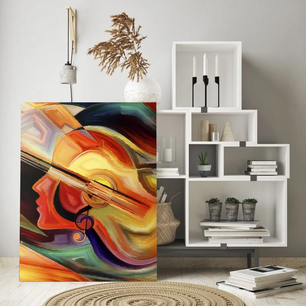 Glastavla - Bild på glas - Allt väl - 80x120 cm