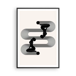 Affisch i svart ram - Sensuell symmetri - 70x100 cm