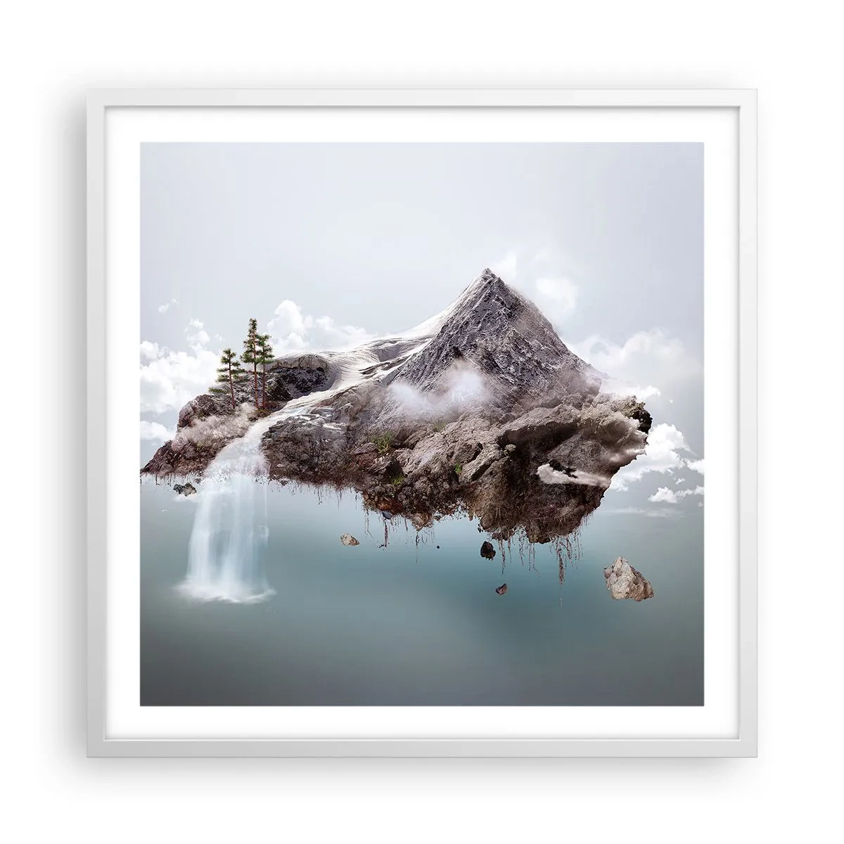 Affisch i vit ram - Med surrealistens öga - 60x60 cm