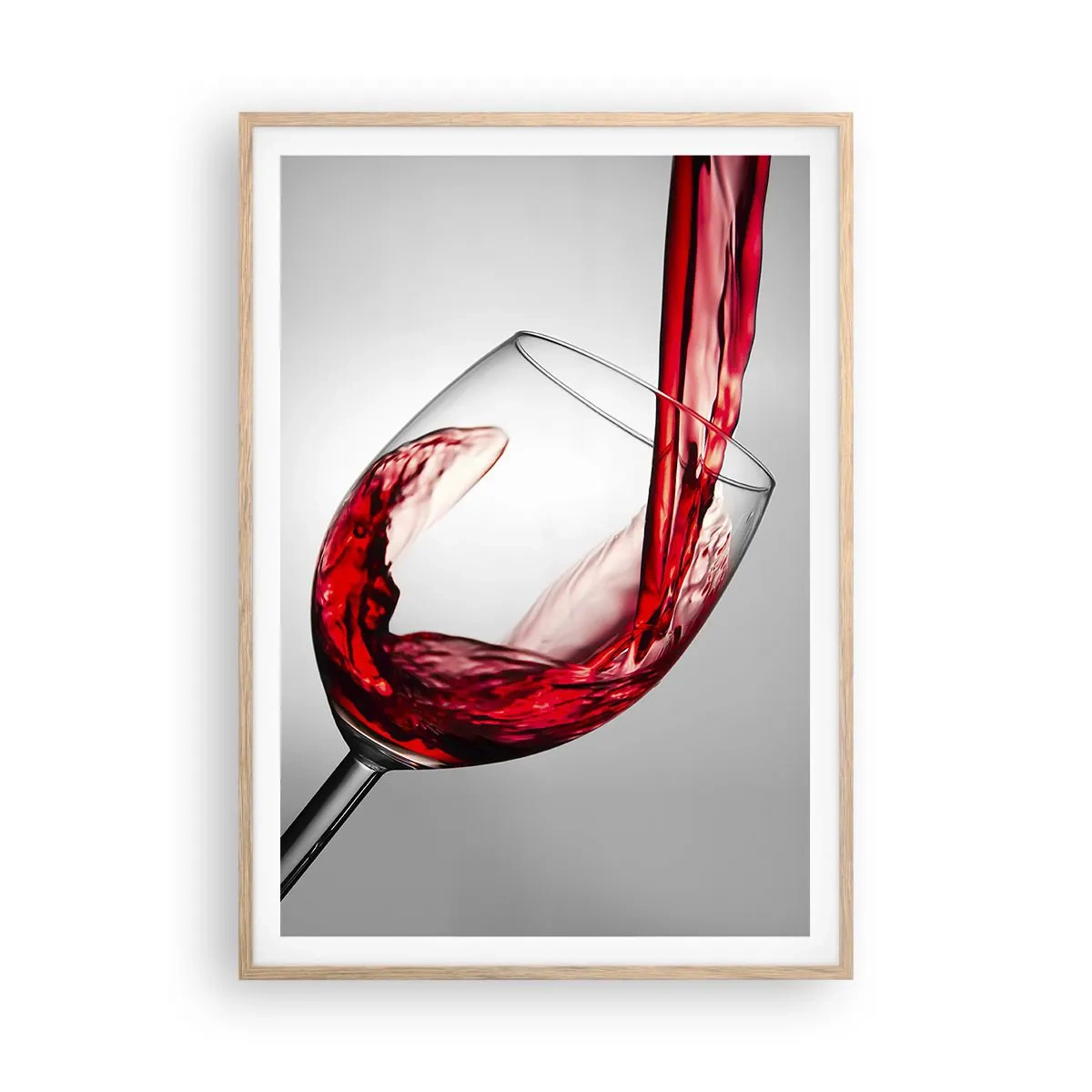 Affisch i ram av ljusek - Färg - rörelse - ljud - 70x100 cm