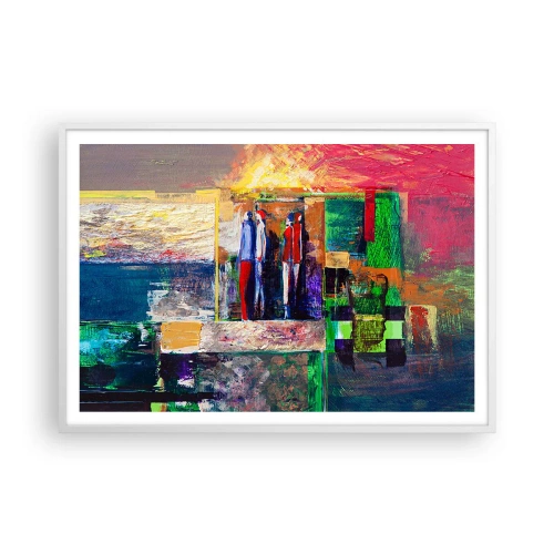 Affisch i vit ram - Relationer och emotioner - 100x70 cm