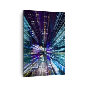 Canvastavla - Bild på duk - Övergång till hyperrymden - 70x100 cm