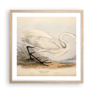 Affisch i ram av ljusek - En dam i vassen - 50x50 cm