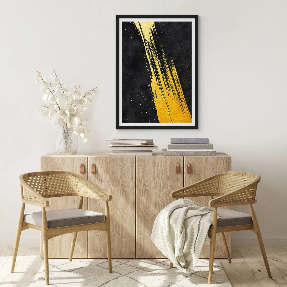 Affisch i svart ram - Hoppa in i hyperrymden - 40x50 cm