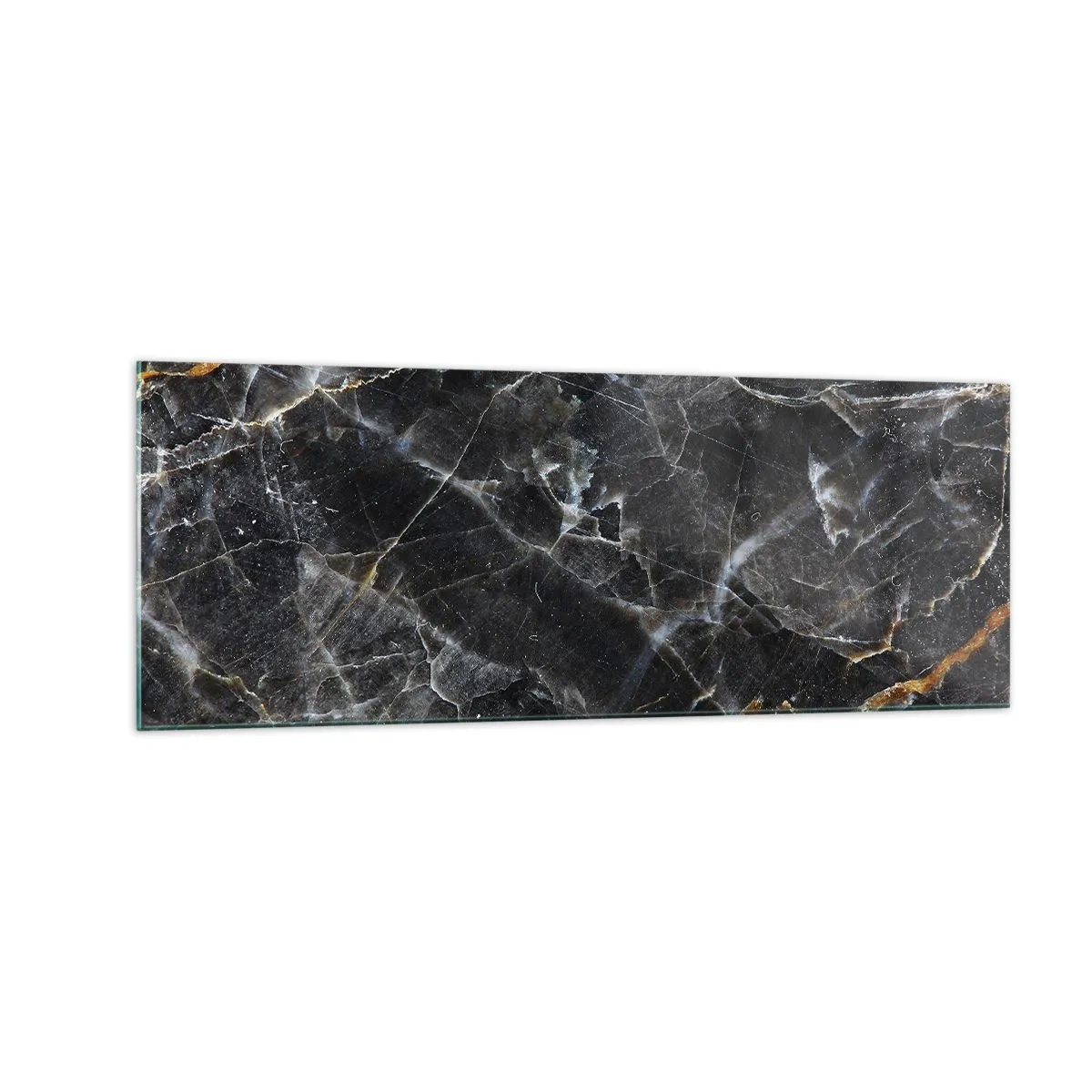 Glastavla - Bild på glas - Stenens interna liv - 140x50 cm