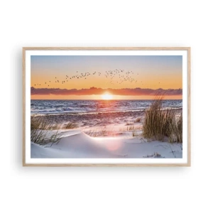 Affisch i ram av ljusek - Horisontellt landskap - 100x70 cm