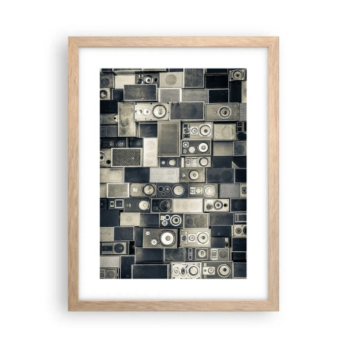 Affisch i ram av ljusek - Allt väl - 30x40 cm