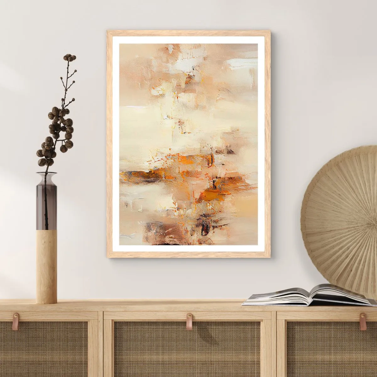 Affisch i ram av ljusek - Bärnstenens själ - 61x91 cm
