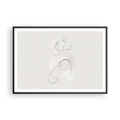 Affisch i svart ram - Skönhetens spiral - 100x70 cm