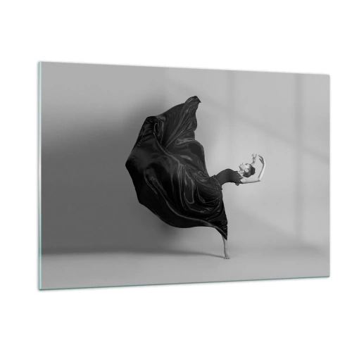 Glastavla - Bild på glas - Bevingad av musiken - 120x80 cm