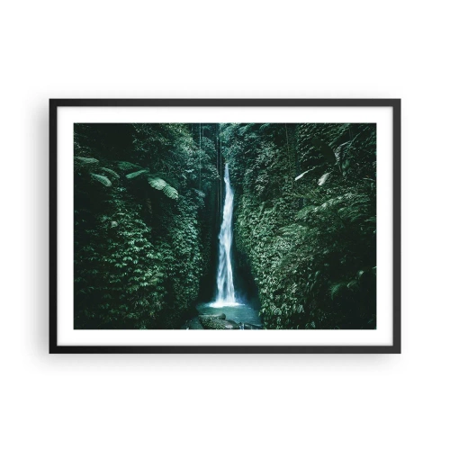 Affisch i svart ram - Tropisk spa - 70x50 cm