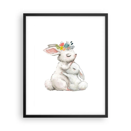 Affisch i svart ram - Alltid bäst hos mamma - 40x50 cm