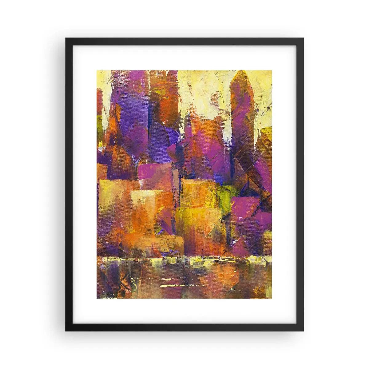 Affisch i svart ram - Metropolis komposition - 40x50 cm