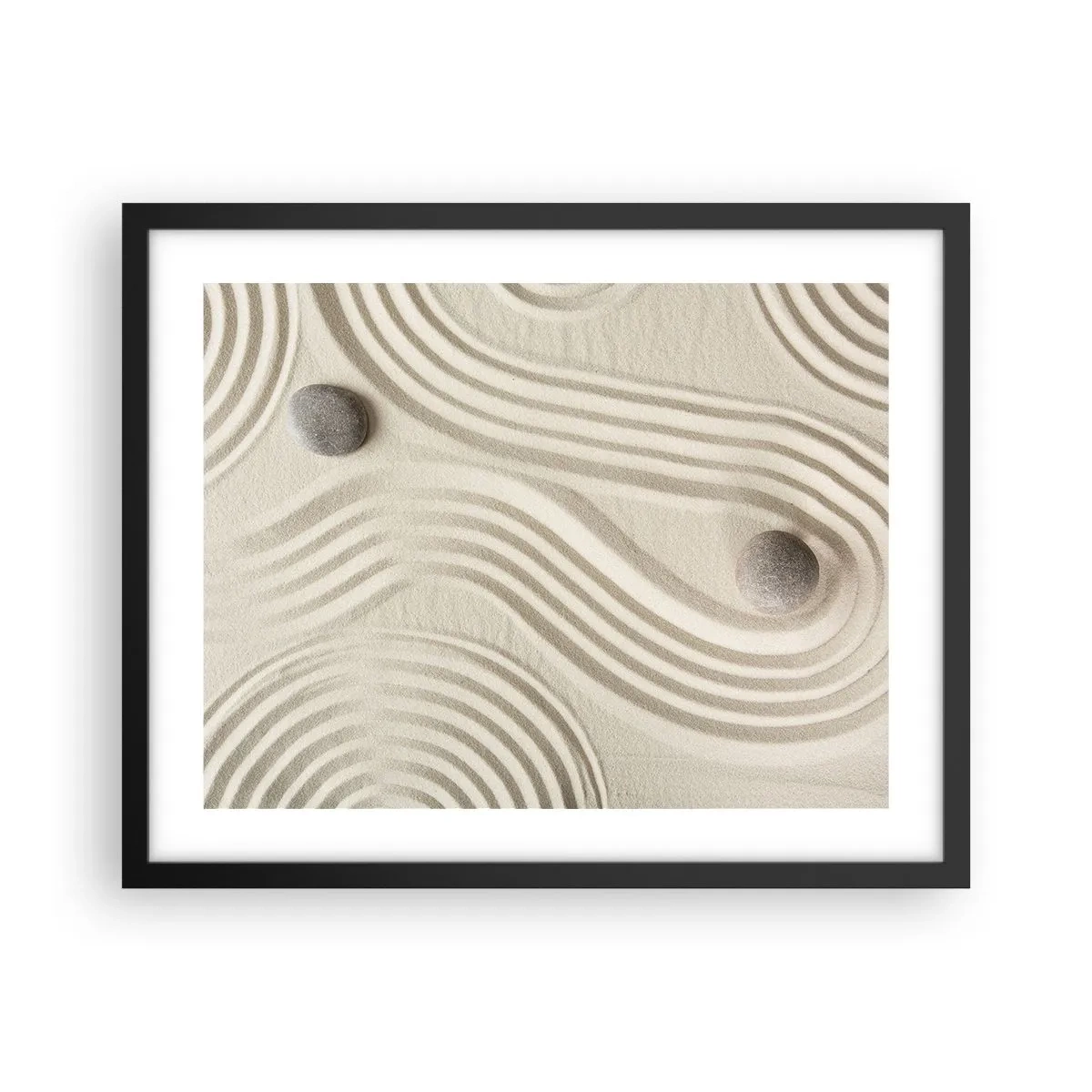 Affisch i svart ram - Värmens beröring - 50x40 cm