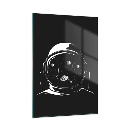 Glastavla - Bild på glas - Fin utsikt - 50x70 cm