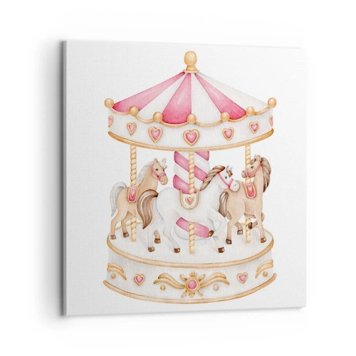 Canvastavla - Bild på duk - Barndomens ljuva värld - 60x60 cm