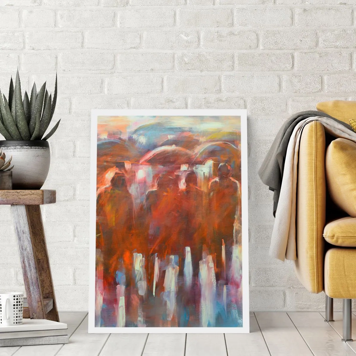 Affisch - Jämna i regn och dimma - 70x100 cm