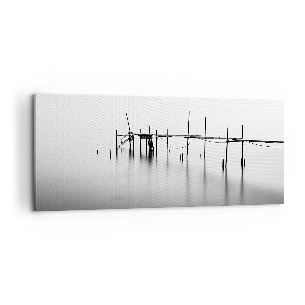 Canvastavla - Bild på duk - Och om världen inte finns? - 100x40 cm