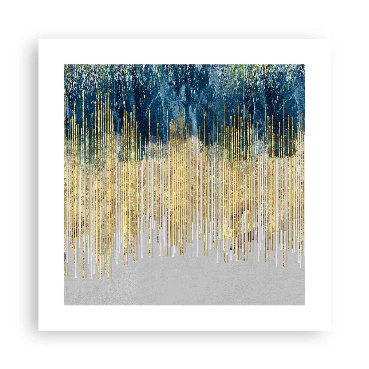 Affisch - Förgylld gräns - 40x40 cm
