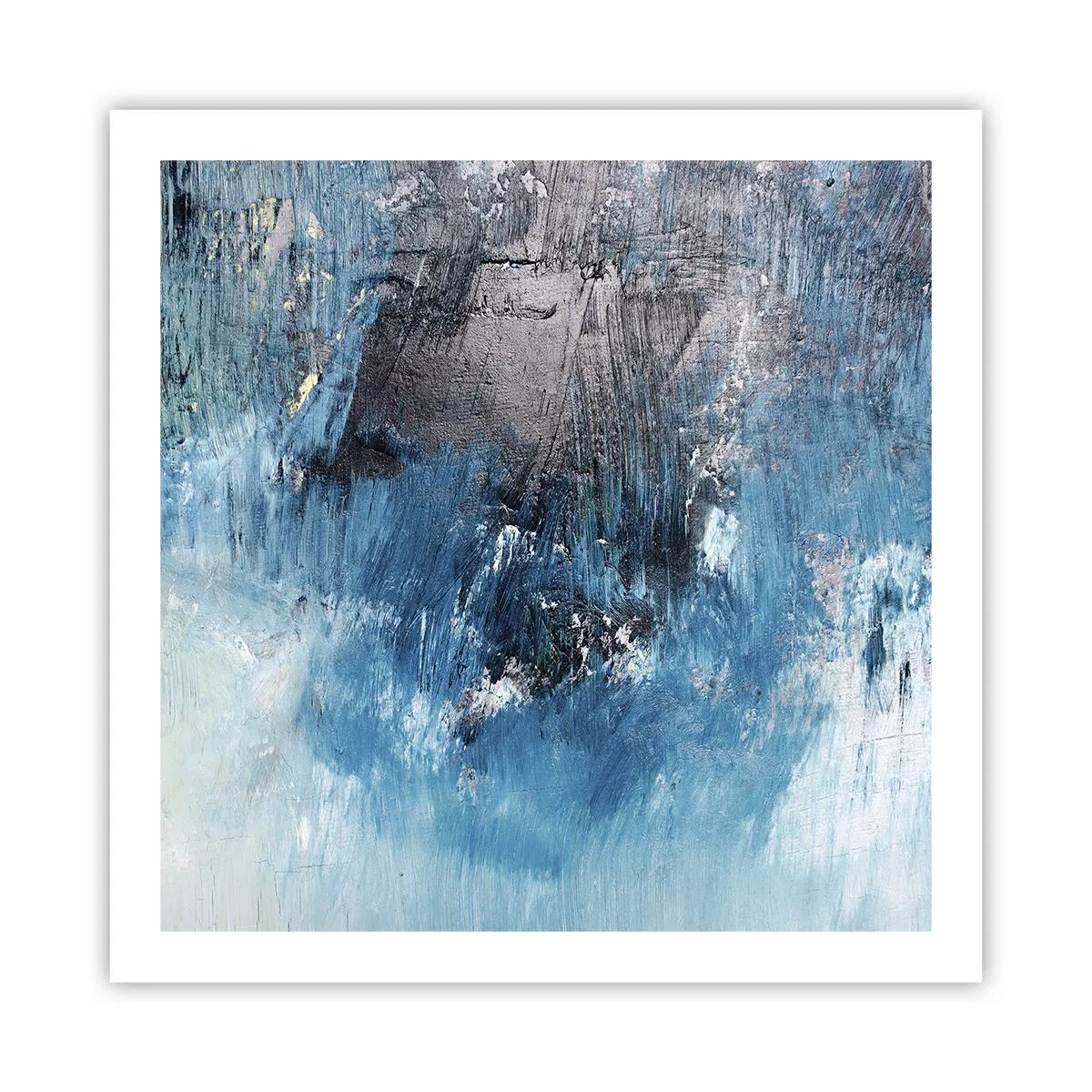 Affisch - Blå rapsodi - 60x60 cm