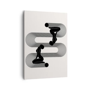 Canvastavla - Bild på duk - Sensuell symmetri - 50x70 cm