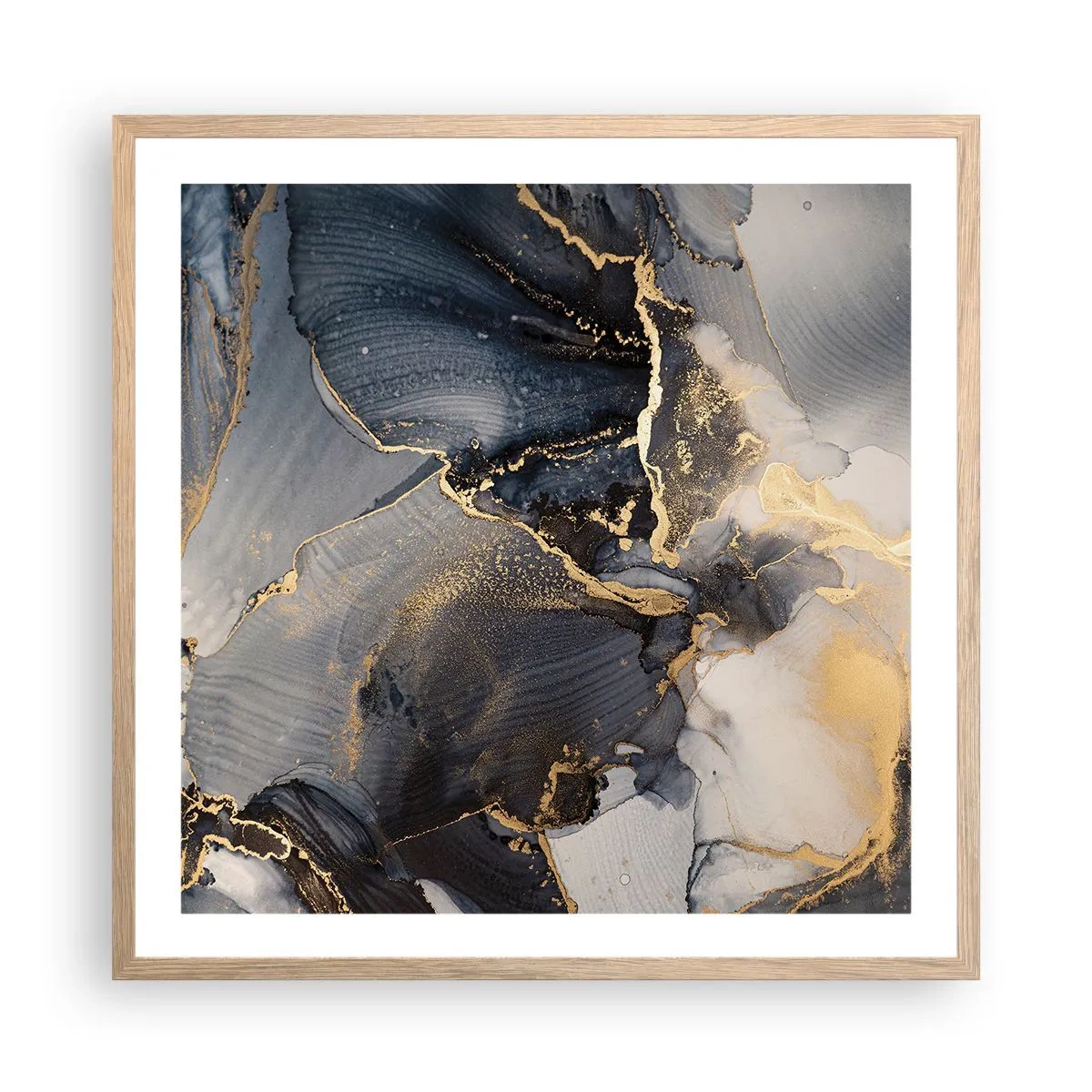 Affisch i ram av ljusek - En stens liv - 60x60 cm