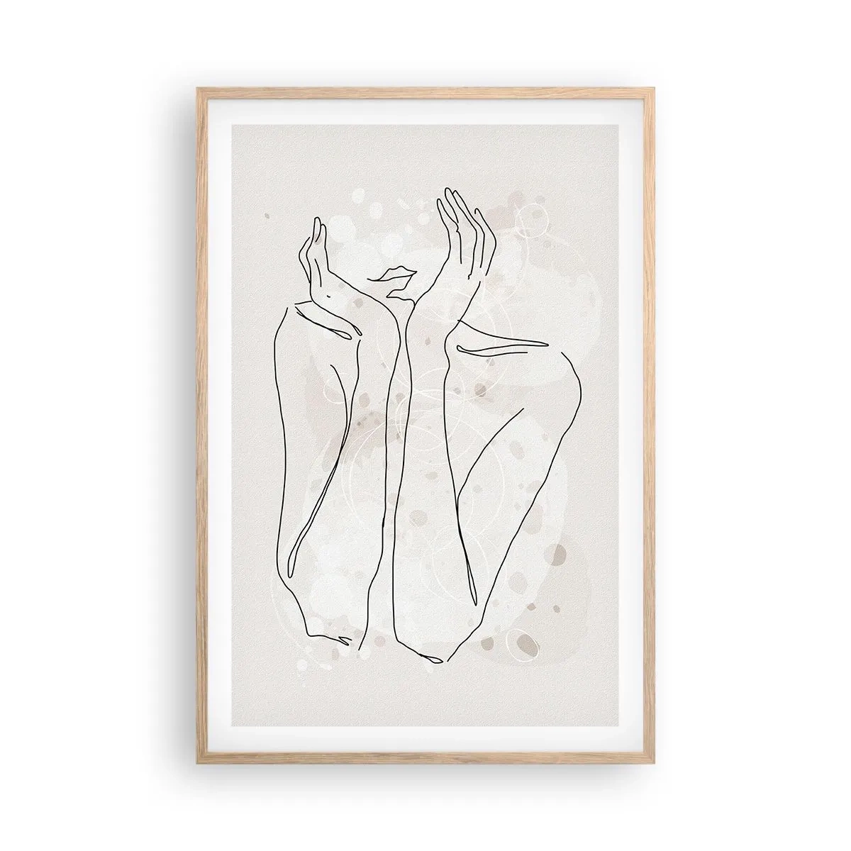 Affisch i ram av ljusek - Drömstund - 61x91 cm