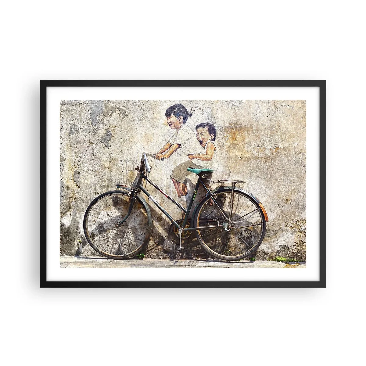 Affisch i svart ram - Sant eller falskt? - 70x50 cm