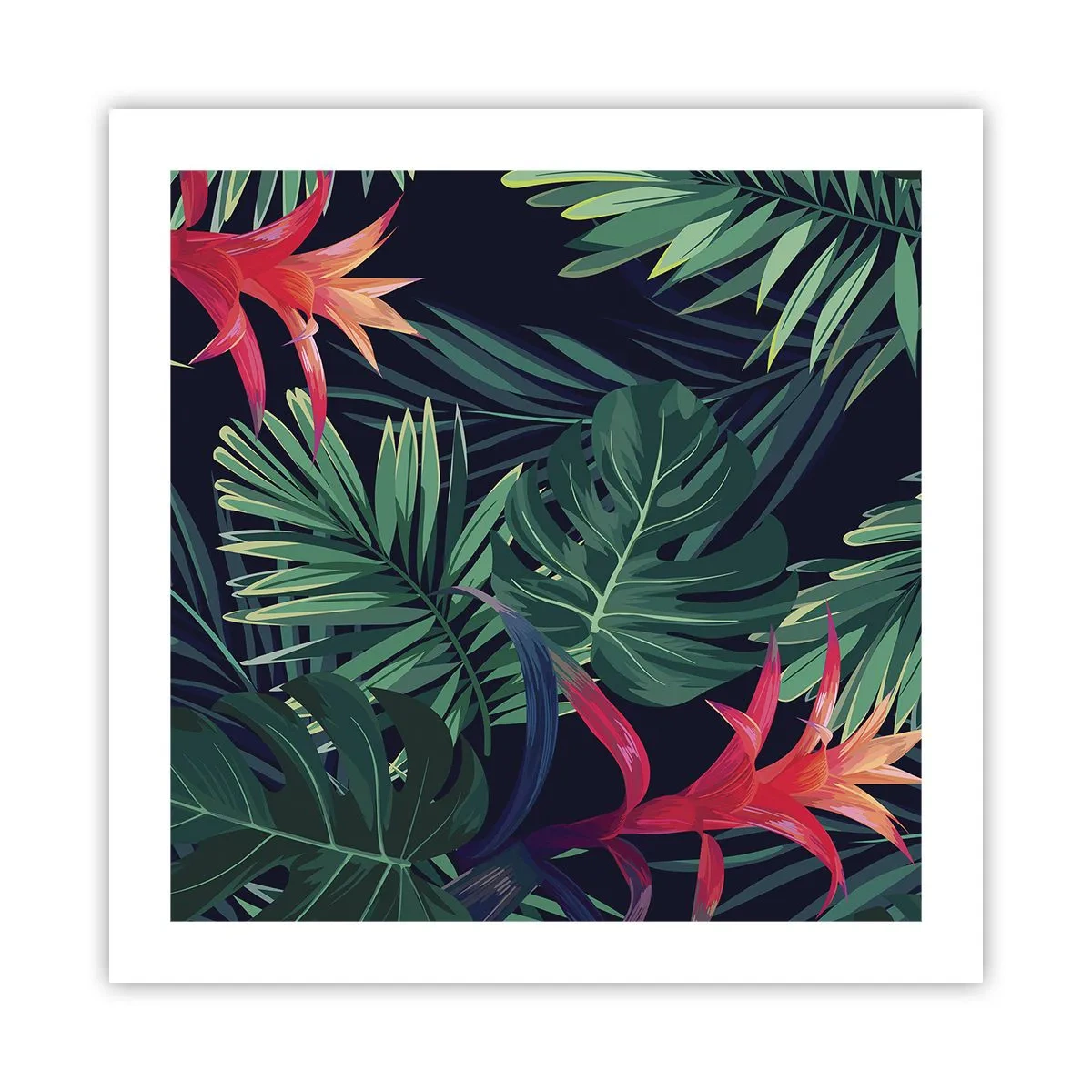 Affisch - Brinna i grönskan - 50x50 cm