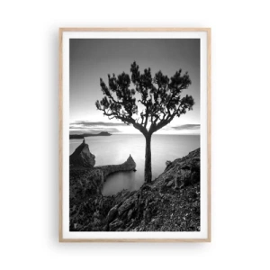 Affisch i ram av ljusek - Ro enda fram till horisonten - 70x100 cm