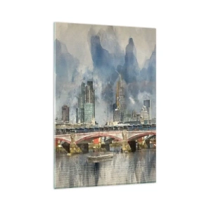 Glastavla - Bild på glas - London i hela sin prakt - 80x120 cm