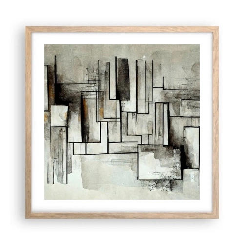 Affisch i ram av ljusek - Kraften i enkelhet - 50x50 cm