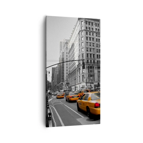 Canvastavla - Bild på duk - Storstadens solar - 55x100 cm