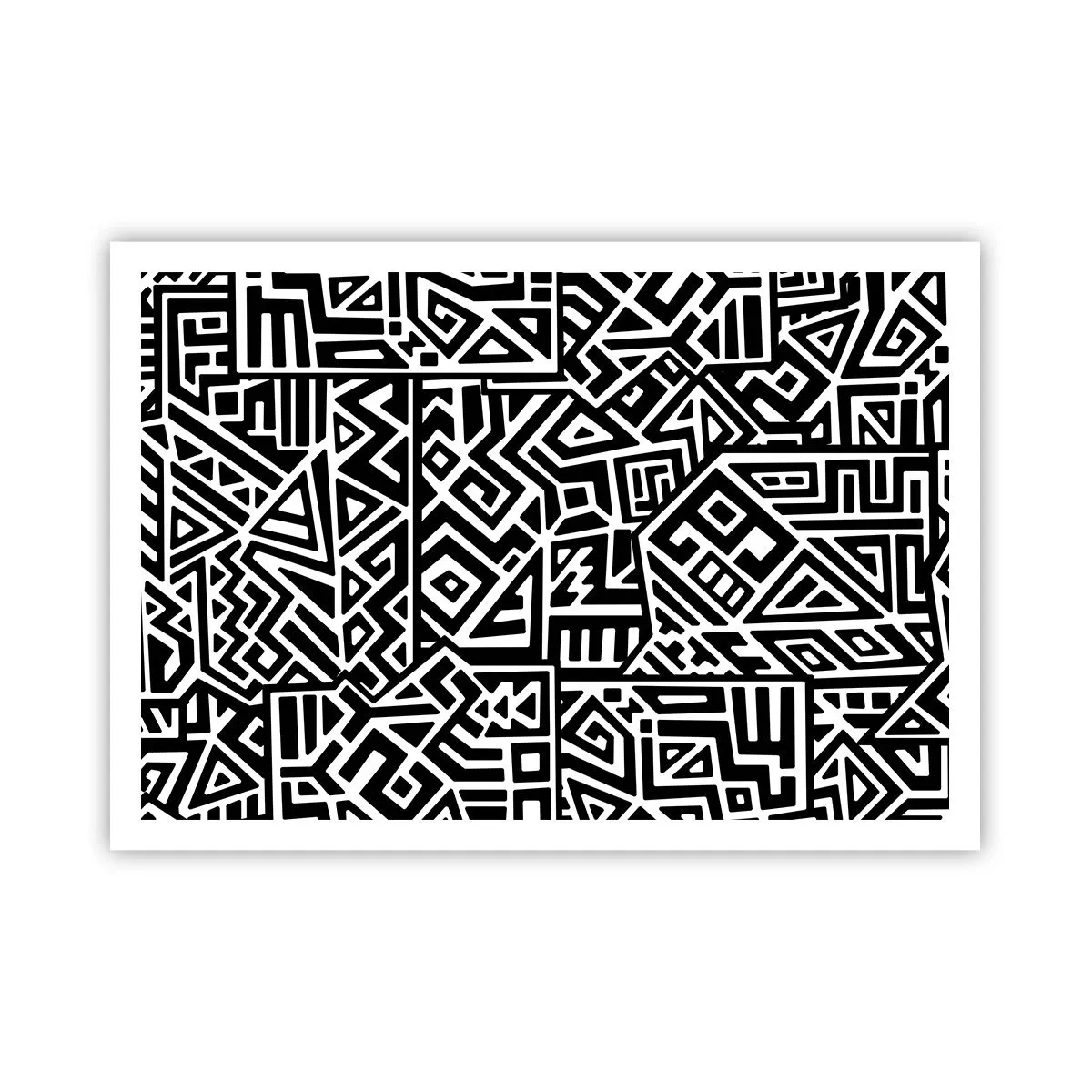 Affisch - Prekolumbisk komposition - 100x70 cm