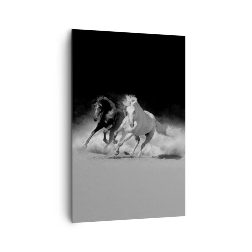 Canvastavla - Bild på duk - Frihetens galopp - 80x120 cm